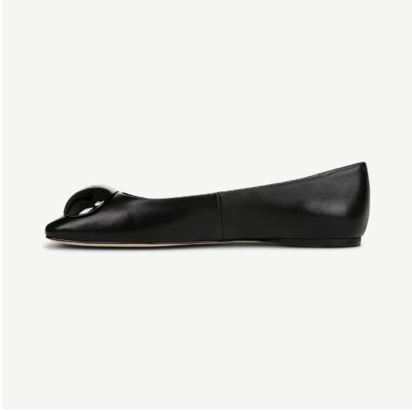 NEW FRANCO SARTO Leather Amaya Flats in black for women 1225 3m7 - Picture 4 of 11